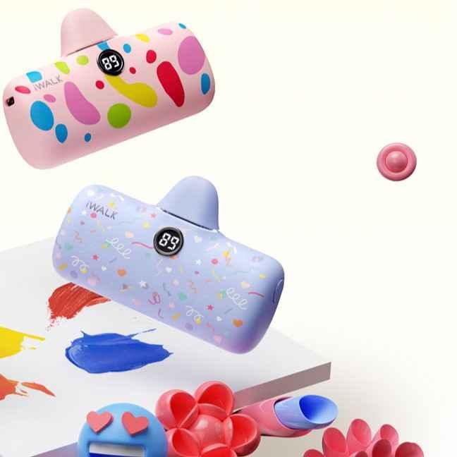 iWalk 4800mAh Lightning 20W Pocket Power Bank - Purple Pattern