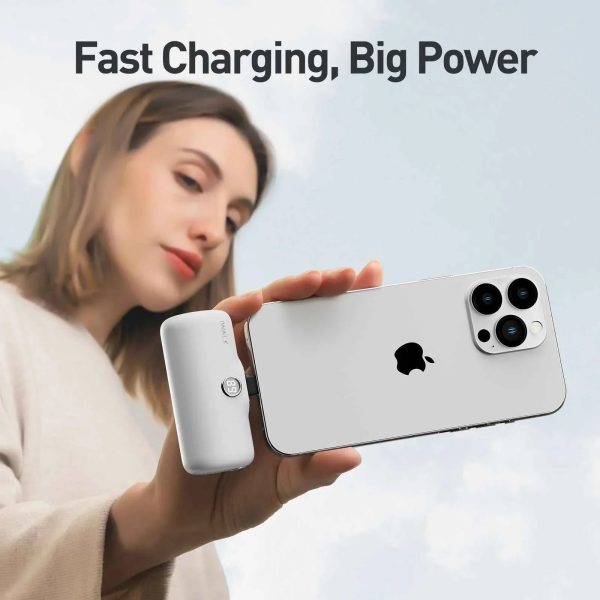 iWalk 4800mAh Lightning 20W Pocket Power Bank - White