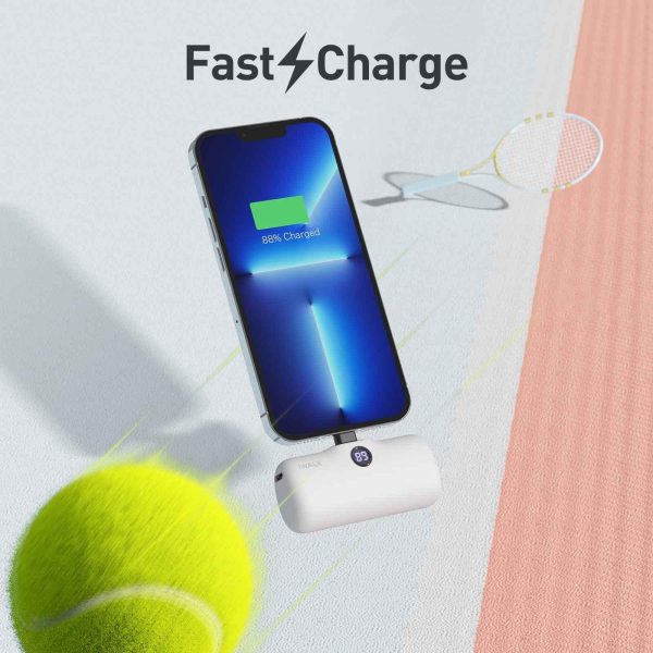 iWalk 4800mAh Lightning 20W Pocket Power Bank - White