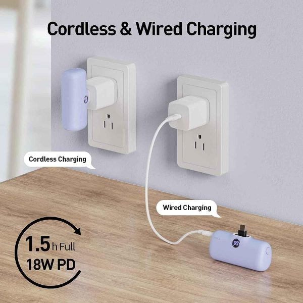 iWalk 4800mAh Type-C 20W Pocket Power Bank - Purple