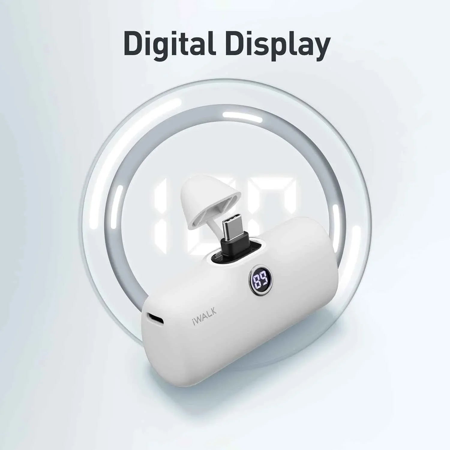 iWalk 4800mAh Type-C 20W Pocket Power Bank - White
