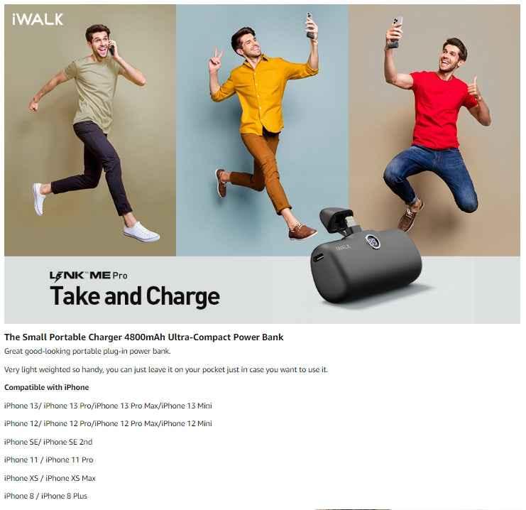iWalk 4800mAh 20W Pocket Power Bank
