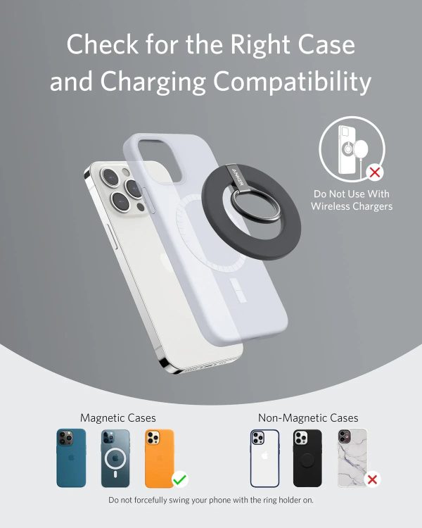 Anker Magnetic Phone Grip (MagGo) - Black - Tashqila