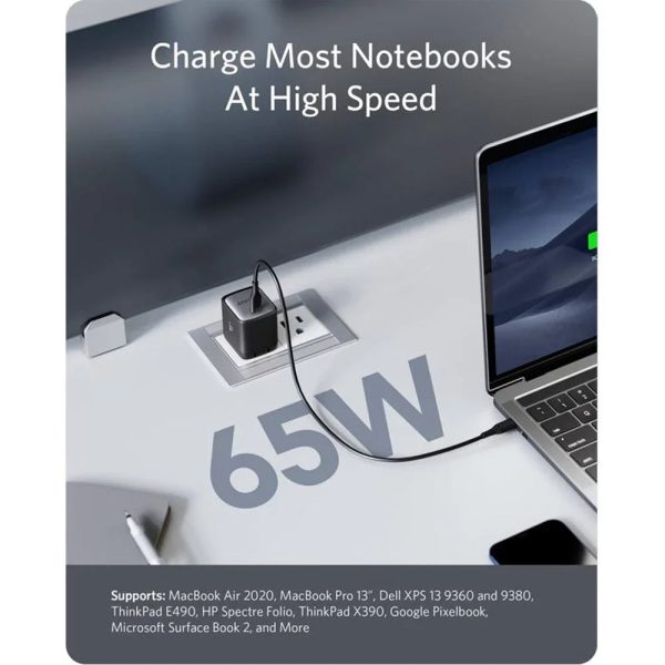 Anker Nano II 65W Adapter - Black - Tashqila