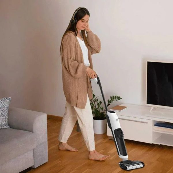 Powerology 4000mAh Multi Surface Self-Cleaning Vacuum - White - Tashqila