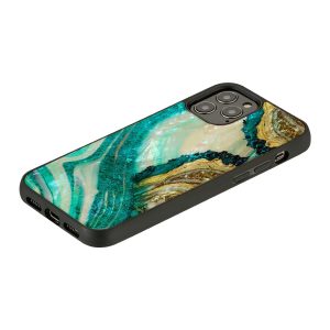 Ikins Case For iPhone 12 Pro Max - Aqua Agate - Tashqila