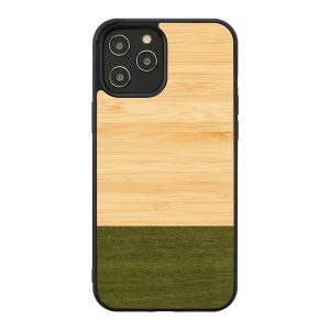 Man & Wood Case For iPhone 12 Pro Max - Bamboo Forest - Tashqila