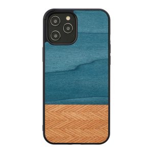 Man & Wood Case For iPhone 12 Pro Max - Denim - Tashqila
