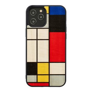 Man & Wood Case For iPhone 12 Pro Max - Mondrian Wood - Tashqila