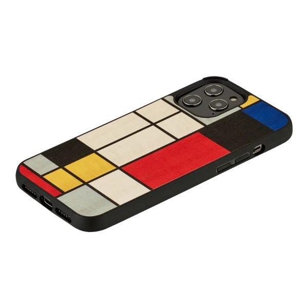 Man & Wood Case For iPhone 12 Pro Max - Mondrian Wood - Tashqila