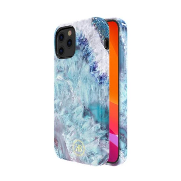 iPhone 12 & 12 Pro Kingxbar Jade Splash Case - Blue - Tashqila