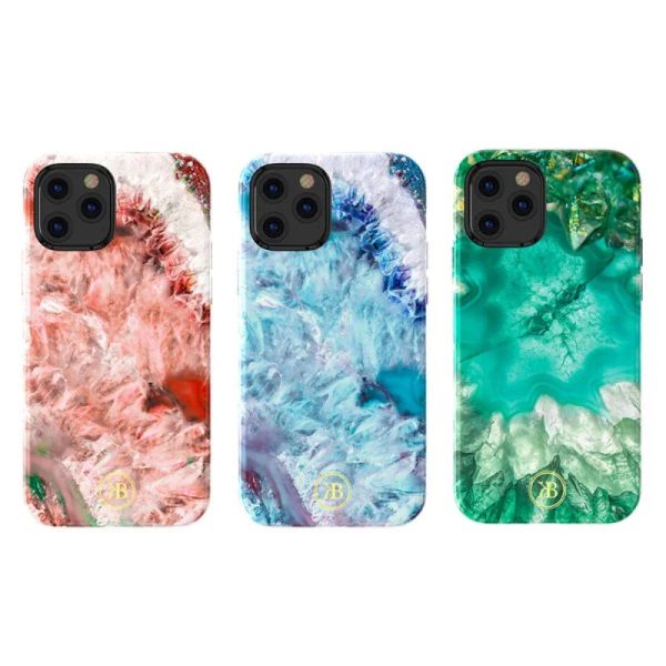 iPhone 12 & 12 Pro Kingxbar Jade Splash Case - Red - Tashqila