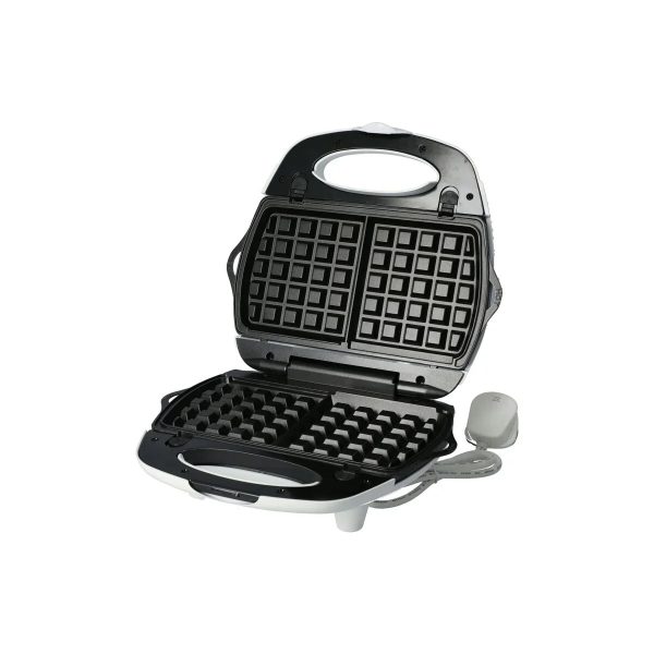 Stardust Sandwich & Waffle Maker - White - Tashqila