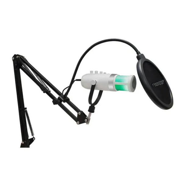 Twisted Minds USB Microphone RGB - White - Tashqila